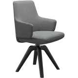 Stressless Armlehnstuhl Vanilla, Grau, Textil, Holz, Buche, Schichtholz, konisch, eckig, 58x92x62 cm, Stoffauswahl, Lederauswahl, Sitzfläche 360° drehbar, Esszimmer, Stühle, Esszimmerstühle, Armlehnenstühle