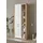 Home Affaire Wohnwand Brixen, moderne Anbauwand, Wohnzimmer-Set, Eiche Evoke Dekor mit Weiß, (Set, 4-St), enthält Stauraumelemente, Lowboard und Wandboard braun