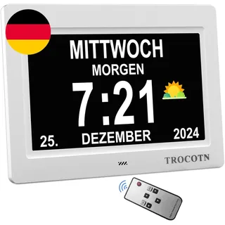 Demenz Uhr Senioren, Digitaler Kalender, Seniorenuhr, Uhr Mit Datum Und Wochenta