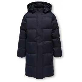 KIDS ONLY Steppmantel KOGIRENE PUFFER COAT OTW NOOS mit seitlichen Druckknöpfen blau 116 EU