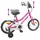 vidaXL Kinderfahrrad 16 Zoll pink/weiß