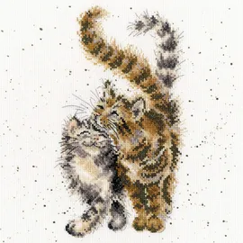 Bothy Threads Kreuzstich-Set Feline, 26x26cm, XHD60, Zählmuster