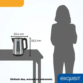 Exquisit WK 6119 isw 1,7 l Schwarz