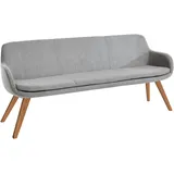 Musterring Essbank MUSTERRING "Tavia", silber (silber, wildeiche), B:180cm H:87cm T:66cm, 100% PES, Sitzbänke, Essbank, Stativgestell Wildeiche massiv geölt, Breite 180, 200 oder 220 cm, Topseller