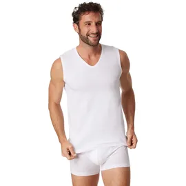 SCHIESSER Herren Tanktop 2er Pack - Serie "95/5", V-Ausschnitt, S-XXL Weiß XL