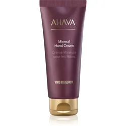 AHAVA Vivid Burgundy feuchtigkeitsspendende Creme für die Hände mit Mineralien aus dem Toten Meer 100 ml