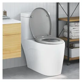 vidaXL WC-Sitz Duroplast Grau