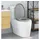 vidaXL WC-Sitz Duroplast Grau