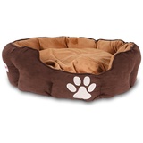 Home4Living Hundekorb Hundebett braun 72x62cm Hundekissen Hundekörbchen, waschbar braun