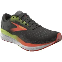 Brooks Ghost 16 Herren Black/Mandarin Red/Green 44,5