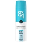 8X4 Pure Freshness Deodorant mit aquatisch-belebendem Duft, erfrischendes Deo ohne Aluminium (ACH) mit 48h zuverlässigem Schutz (150 ml)