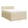 vidaXL Boxspringbett mit Matratze Creme 140x200 cm Stoff - Creme