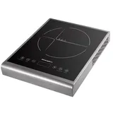 Abangdun Induktionskochplatte, 2000W Induktionskochfeld 1 Platte Kochplatte Induktion mit 10 Leistungsstufen, 200-2000W, Temperaturbereich 60-240°C, LED Display, 18-Stunden-Timer, 190-240V