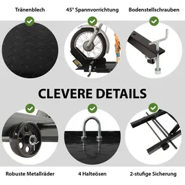 Trutzholm Motorradhebebühne hydraulisch 360 kg Breite 47 cm Kleine Montagebühne Heber Motoradlift Lift Schwarz