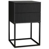 Stella Trading Livetastic Nachtschrank mit Schubladen 40x65x38.5 cm Schlafzimmer, Nachttische