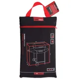 Wellhome Grillabdeckung 125 x 62 x 95 cm Polyester/Polyurethan Schwarz
