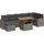 vidaXL Garten-Lounge-Set 8-tlg. grau