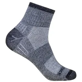 WrightSock Escape Quarter Wandersocken 2 Paar Schwarz/Grau S