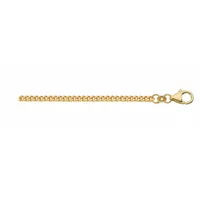Adelia's Flach Panzer Halskette Ø 2,1 mm Gold