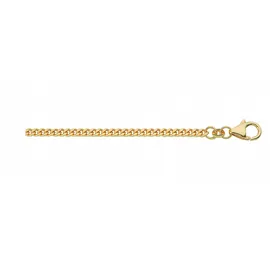Adelia's Flach Panzer Halskette Ø 2,1 mm Gold