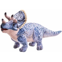 Wild Republic Artist Collection Dino Triceratops, Geschenk für Kinder, 38 cm, Plüschtier, Füllmaterial besteht aus versponnenen recycelten Wasserflaschen