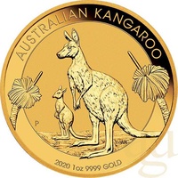 Perth Mint 1/2 Unze Gold Australien Känguru 2020