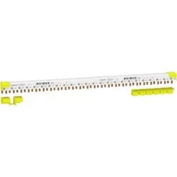 Schneider Electric A9XPC724 Acti9 Phasenschiene Stift, 3P+N, 9mm-Stift-Abstand, 80A, 24 Module, 4-Endkappen