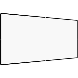 Vevor manuelle Projektionsleinwand Beamer Leinwand, 150 Zoll 16:9 4K 1080 HD, wandmontierte Projektionsleinwand Mir mit 12 Haken und doppelseitigen Klebebändern, Filmprojektion für Heimkino