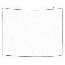 vidaXL Anhängernetz mit Gummiseil Weiß 3,5x3 m PP