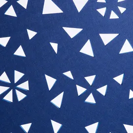 Beliani Raumteiler 240 x 180 cm Marineblau