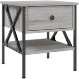 vidaXL Nachtschrank 2 Stk. 40 x 42 x 45 cm Grau