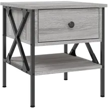 vidaXL Nachtschrank 2 Stk. 40 x 42 x 45 cm Grau