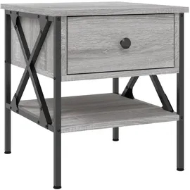 vidaXL Nachtschrank 2 Stk. 40 x 42 x 45 cm Grau
