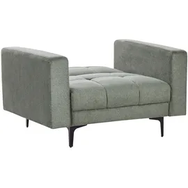 Beliani Sessel ALNES Stoff 72 x 71 x 70 cm Dunkelgrün mit verstellbarer Rückenlehne