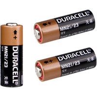 2x Batterie Duracell MN21, A23, LR23A, LRV08, GP23A - 12V 33mAh, 10,3 x 28,5 mm