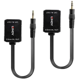 Lindy Audio, stereo (3.5mm Klinke) Audio Extender über Netzwerkkabel RJ45 100m