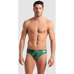 Badehose Slip Herren arena Halftone Print - Team Green - 6