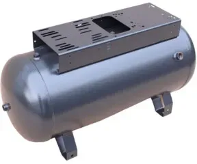 Aerotec Druckluftkessel 90 L liegend - 11 bar mit schmaler Konsole ohne Anbau