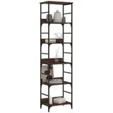 vidaXL Bücherregal Braun Eichen-Optik 50x33x188,5 cm Holzwerkstoff