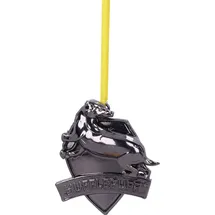 Nemesis Now Harry Potter Christbaumanhänger Hufflepuff Crest (Silver) 6 cm