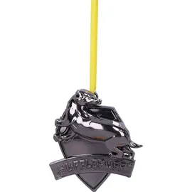 Nemesis Now Harry Potter Christbaumanhänger Hufflepuff Crest (Silver) 6 cm