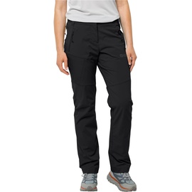 Jack Wolfskin Damen Glastal Pants Wanderhose, Schwarz, 38