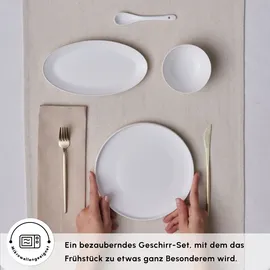 KARACA Forever Bone Fika Tafelservice 22-tlg. elegantes Frühstücksset