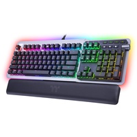 Thermaltake Argent K5 RGB Gaming Keyboard Titanium, MX SPEED RGB Silver, USB, DE (GKB-KB5-SSSRGR-01)