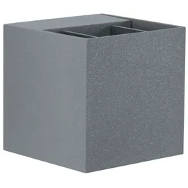 Paulmann Außenwandleuchte Aluminium 80x80mm 2x3,5W grau