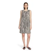 Betty Barclay Sommerkleid Schwarz/Beige 48