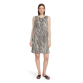 Betty Barclay Sommerkleid Schwarz/Beige 48