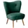58 aufm Kessel Cocktailsessel Kayra Samtvelours 58 x 58 x 58 cm Grün mit Relax-Funktion