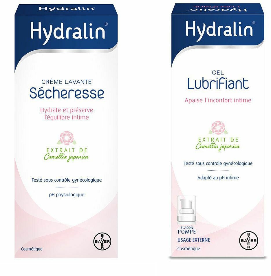 Hydralin® Sécheresse Crème Lavante Hydratante + Gel Lubrifiant Hydratant 1 pc(s) emballage(s) combi