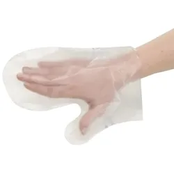 PAPSTAR 100 Fäustling Handschuhe, Clean Hands transparent